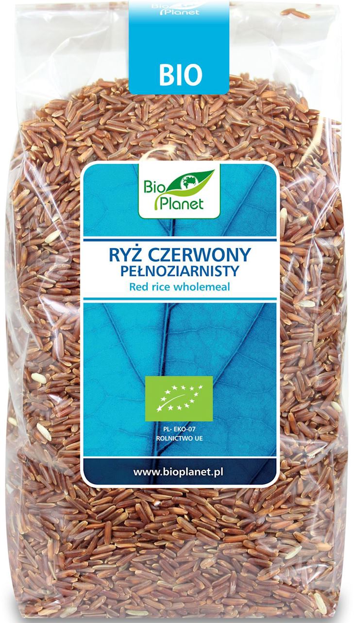 RYŻ CZERWONY PEŁNOZIARNISTY BIO 1 kg - BIO PLANET-0