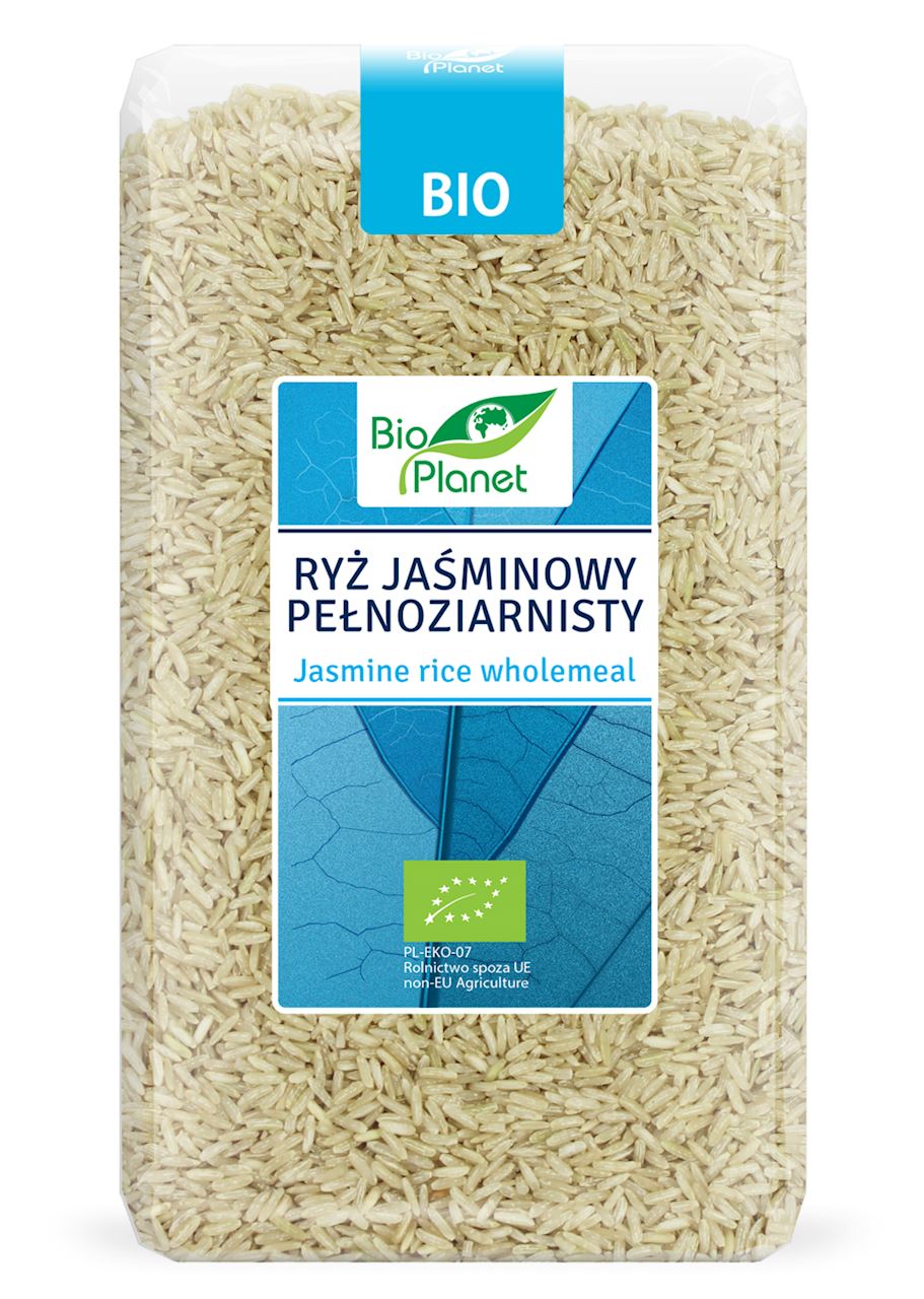 RYŻ JAŚMINOWY PEŁNOZIARNISTY BIO 1 kg - BIO PLANET-0