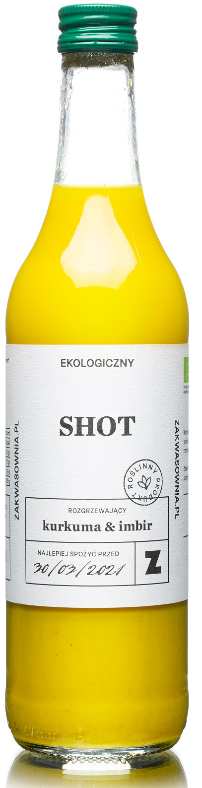 SHOT Z POMARAŃCZY Z KURKUMĄ I IMBIREM ROZGRZEWAJĄCY BIO 500 ml - ZAKWASOWNIA-0