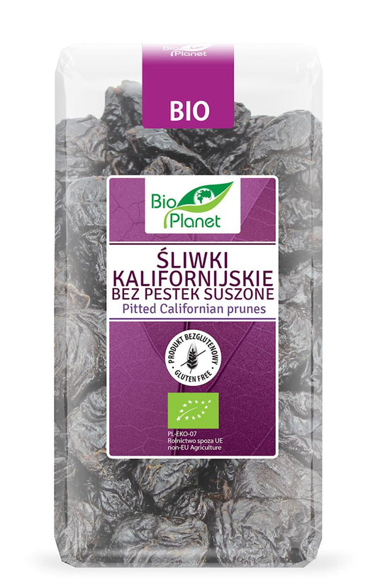 ŚLIWKI KALIFORNIJSKIE BEZ PESTEK BEZGLUTENOWE BIO 400 g - BIO PLANET-0