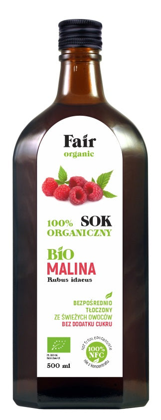 SOK MALINOWY NFC BIO 500 ml - FAIR ORGANIC-0