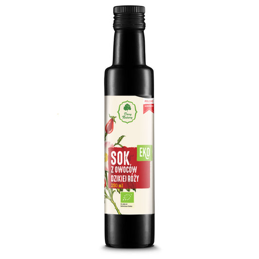 SOK Z DZIKIEJ RÓŻY NFC BIO 250 ml - DARY NATURY-0