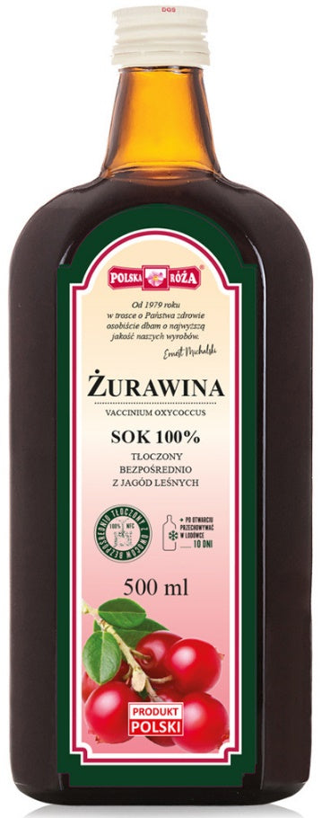 SOK Z ŻURAWINY NFC 500 ml - POLSKA RÓŻA-0