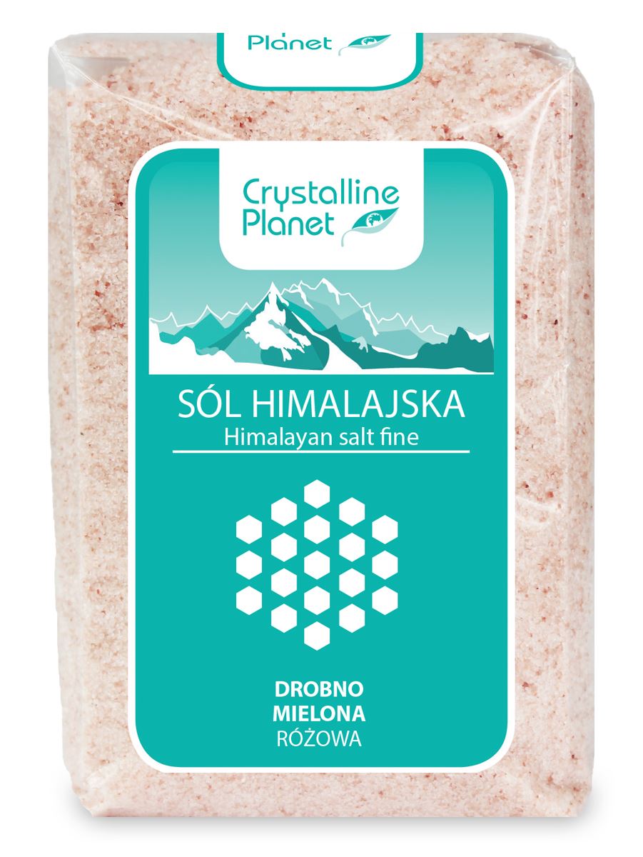 SÓL HIMALAJSKA RÓŻOWA DROBNO MIELONA 600 g - CRYSTALLINE PLANET-0