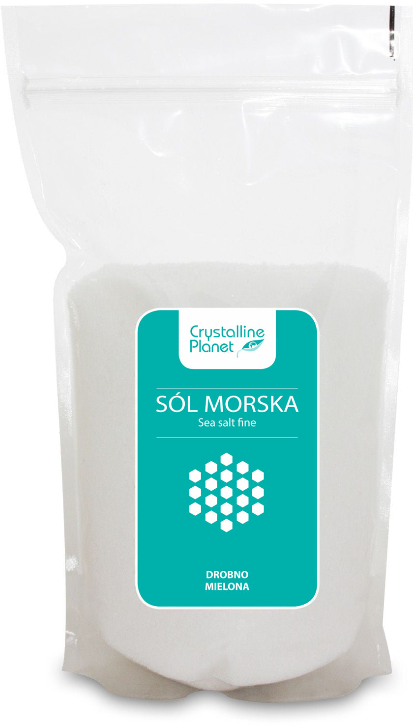 SÓL MORSKA DROBNO MIELONA 1 kg - CRYSTALLINE PLANET-0