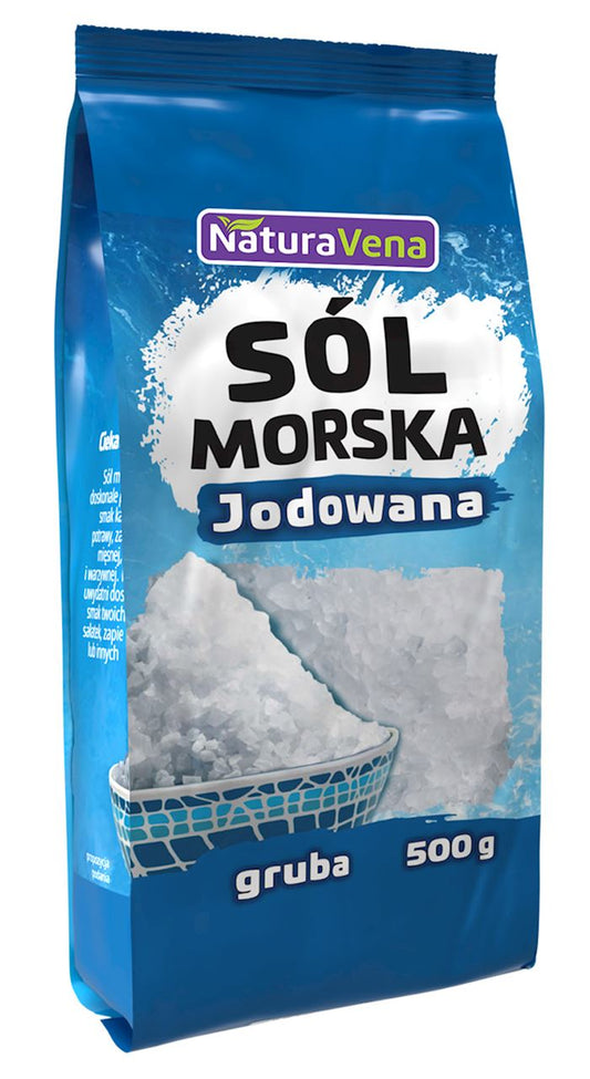 SÓL MORSKA GRUBO MIELONA JODOWANA 500 g - NATURAVENA-0