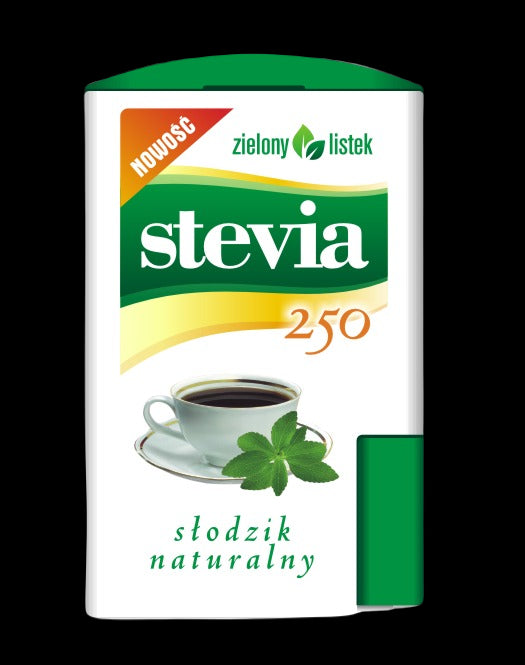 STEVIA PASTYLKI W DOZOWNIKU (250 szt) 13 g - ZIELONY LISTEK-0