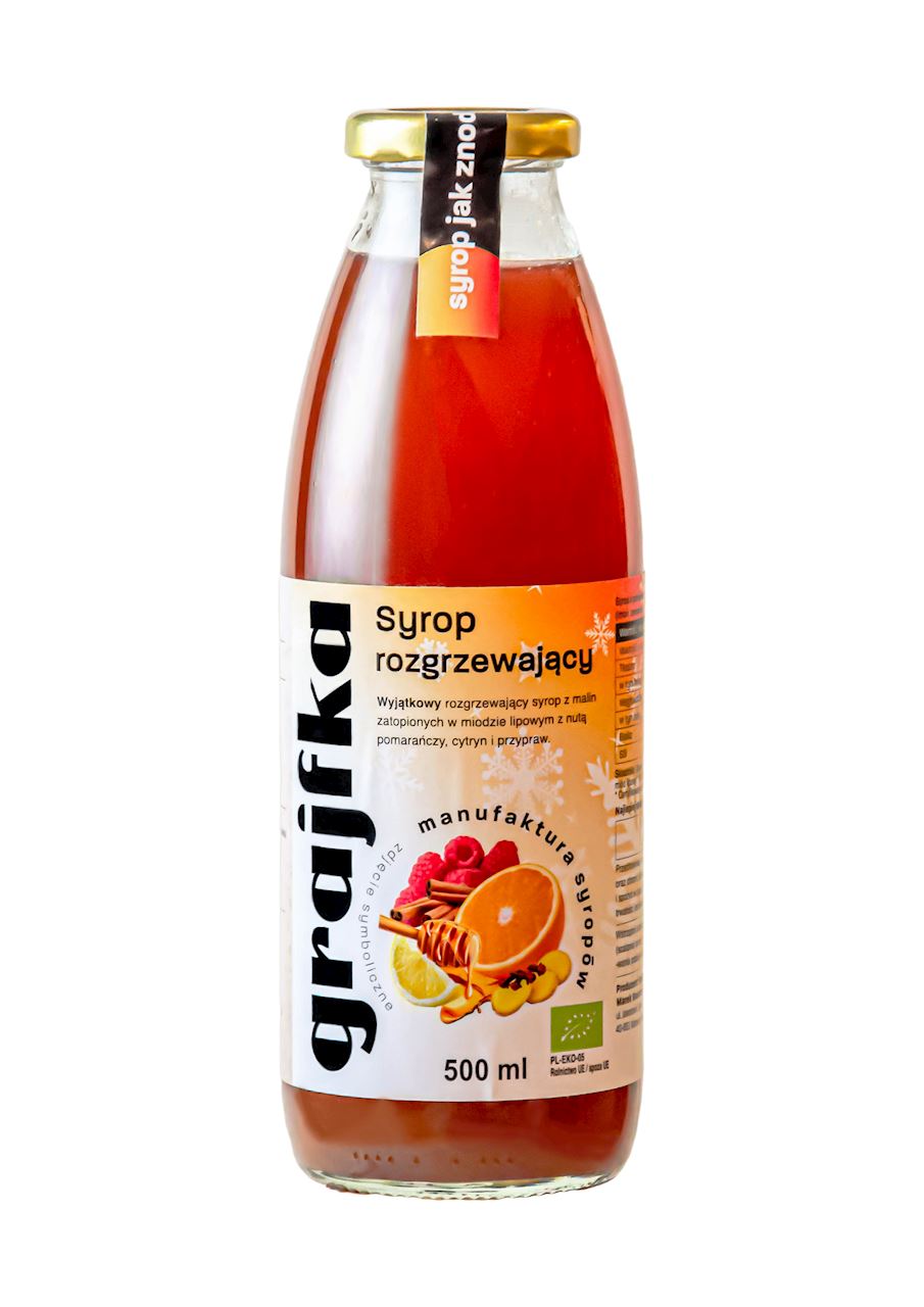 SYROP ROZGRZEWAJĄCY BIO 500 ml - GRAJFKA-0