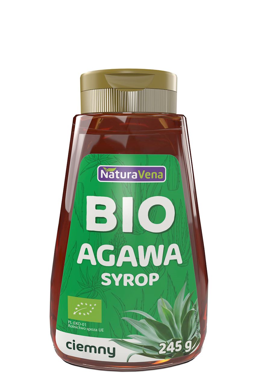 SYROP Z AGAWY CIEMNY BIO 245 g - NATURAVENA-0