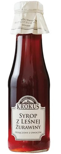 SYROP Z LEŚNEJ ŻURAWINY 375 g (300 ml) - KROKUS-0