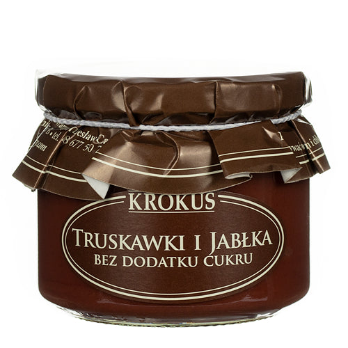 TRUSKAWKI I JABŁKA BEZ DODATKU CUKRU 310 g - KROKUS-0