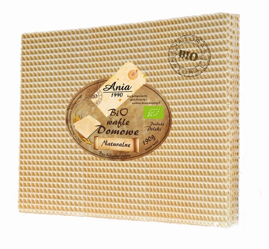 WAFLE DOMOWE NATURALNE BEZ DODATKU CUKRÓW BIO 190 g - BIO ANIA-0