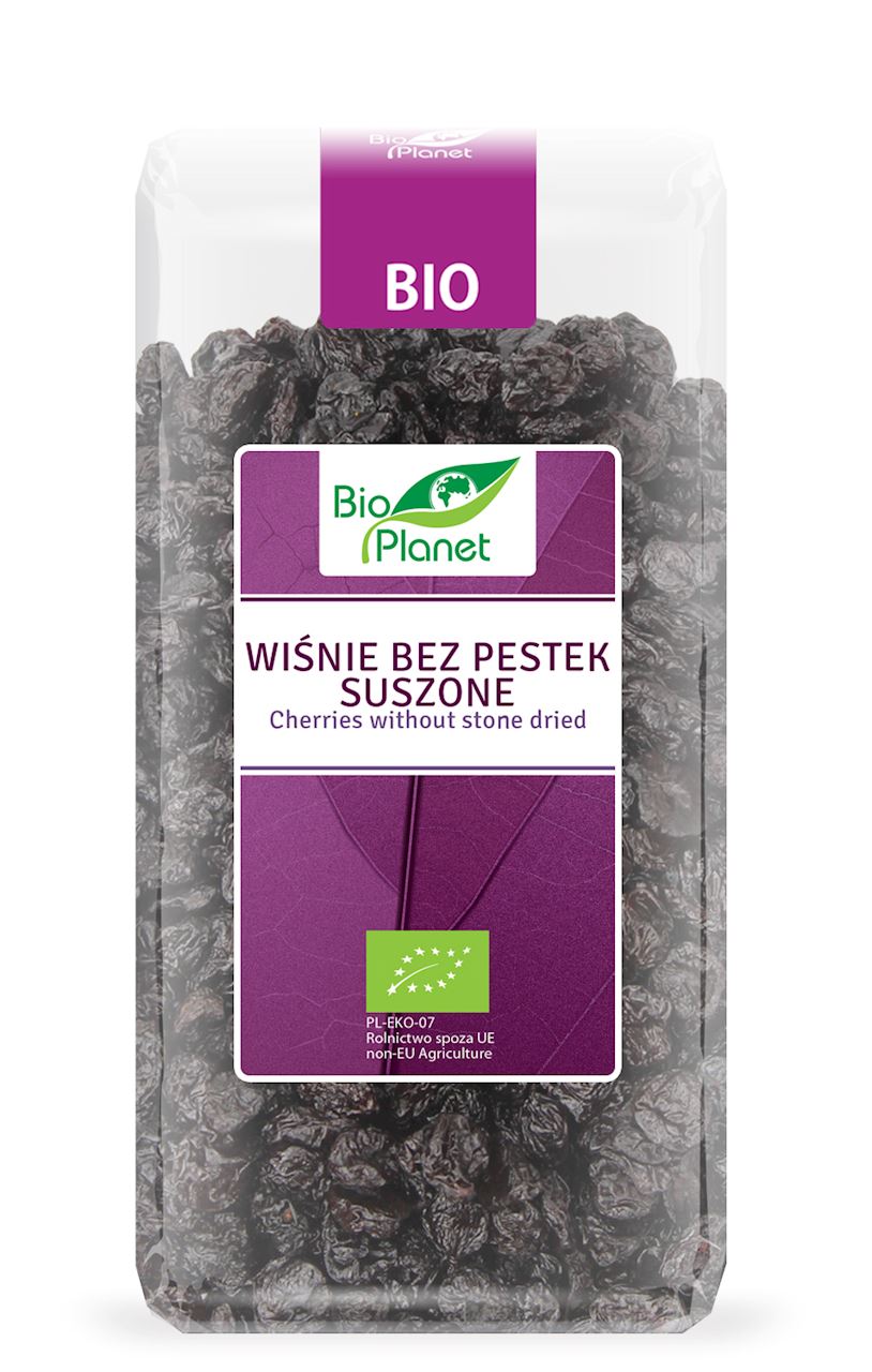 WIŚNIE BEZ PESTEK SUSZONE BIO 400 g - BIO PLANET-0