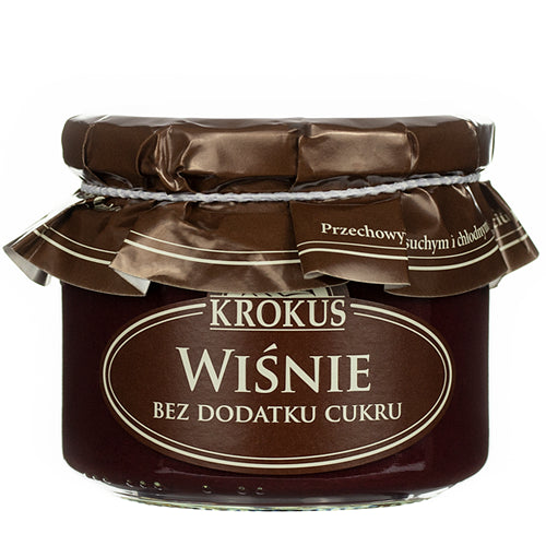 WIŚNIE I JABŁKA BEZ DODATKU CUKRU 310 g - KROKUS-0