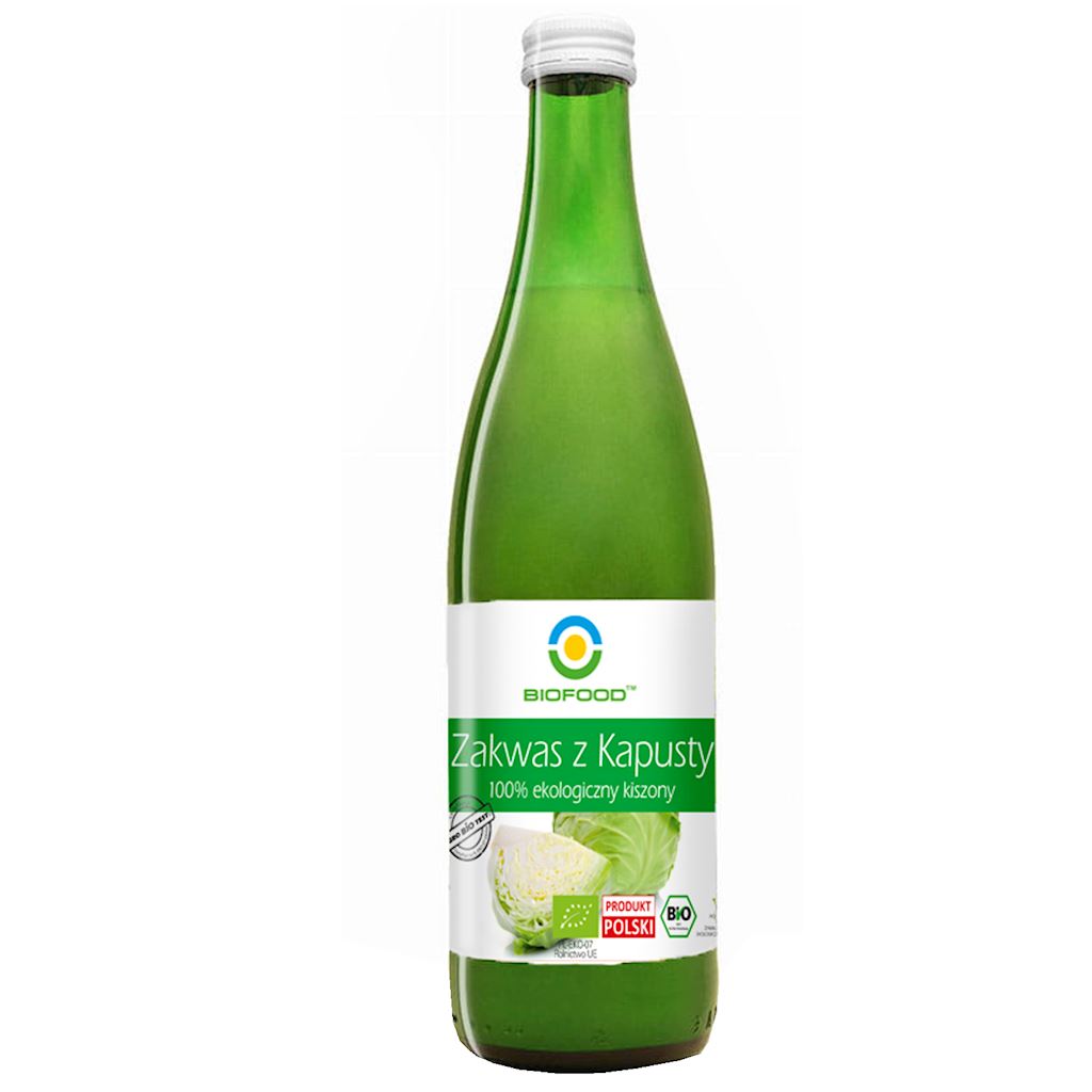 ZAKWAS Z KAPUSTY KISZONEJ BEZGLUTENOWY BIO 500 ml - BIO FOOD-0