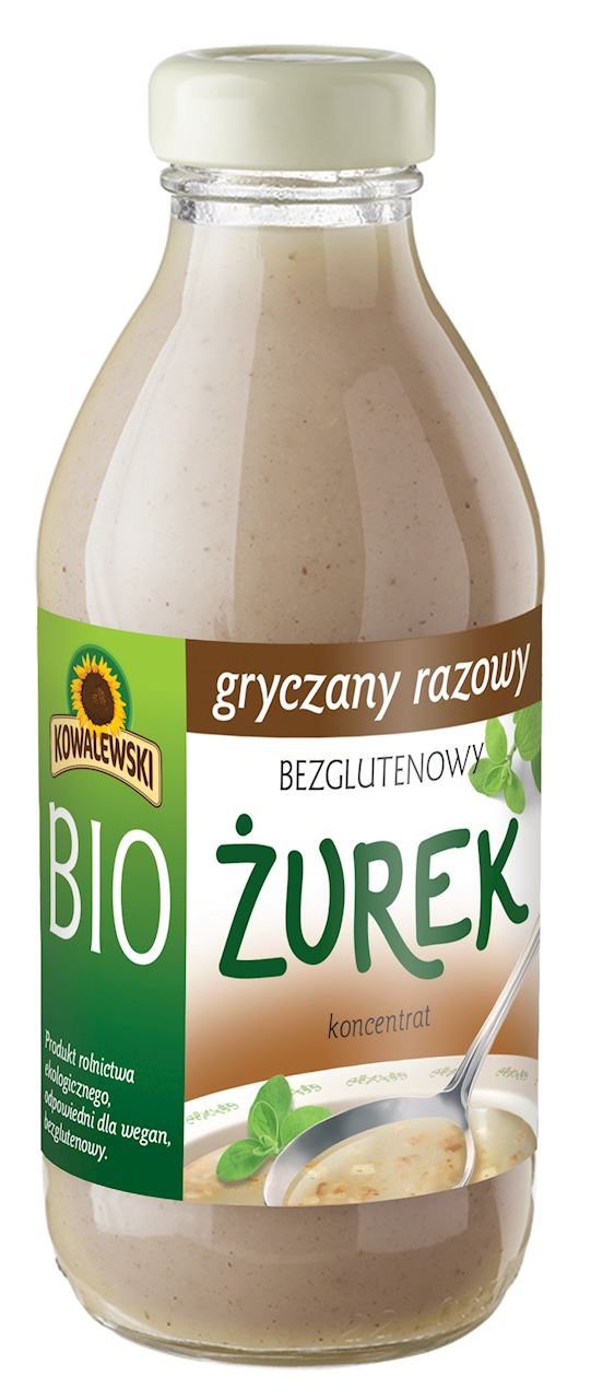 ŻUREK GRYCZANY RAZOWY BEZGLUTENOWY KONCENTRAT BIO 320 ml - KOWALEWSKI-0